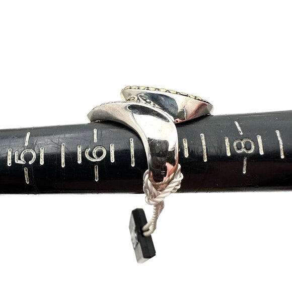 Samuel Benham Women Ring 18K Yellow Gold Sterling Silver Balinese Swirl Size 7 - Picture 6 of 6